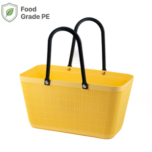 Smooth-Edged PE Hand Basket for Safe & Comfortable Use