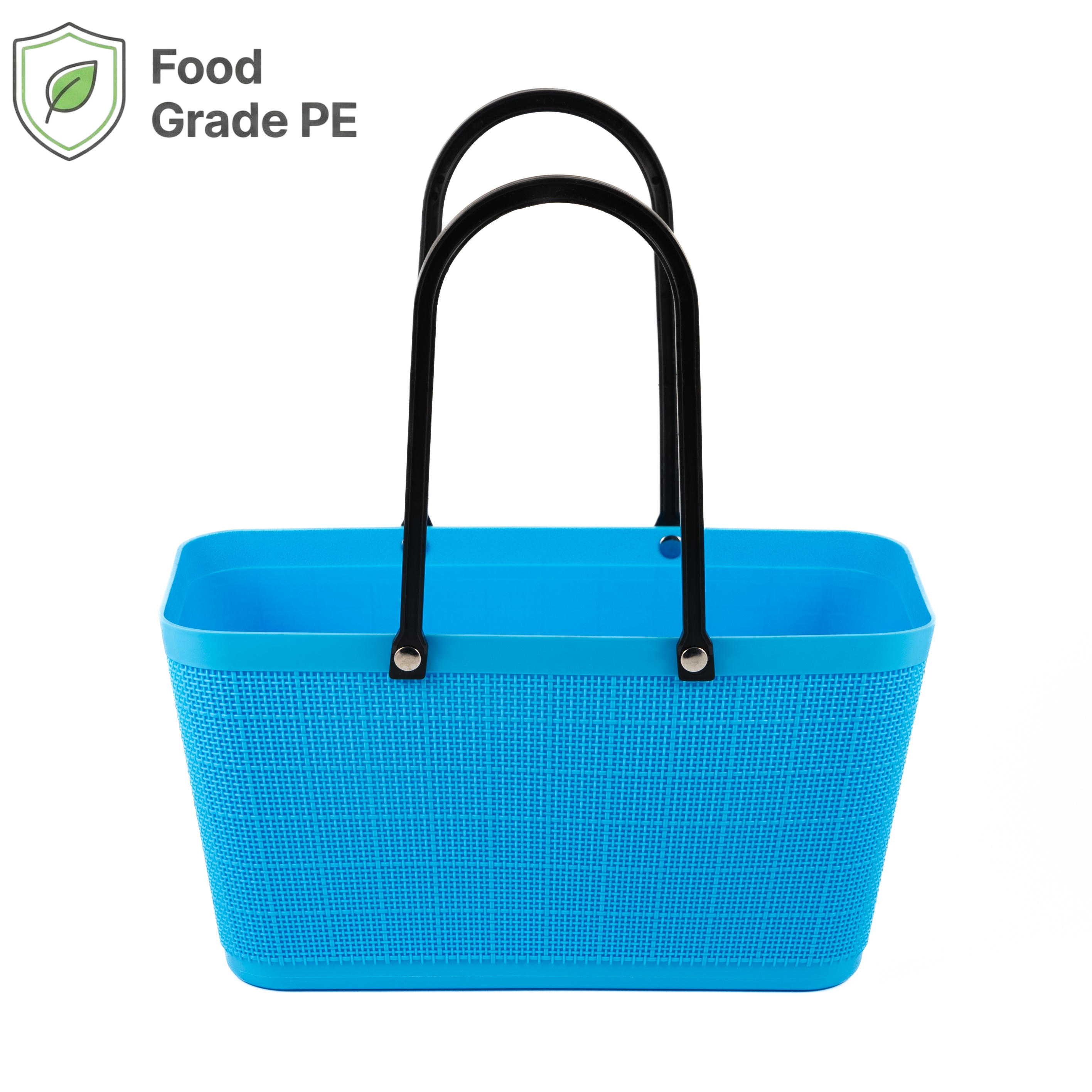 Smooth-Edged PE Hand Basket for Safe & Comfortable Use