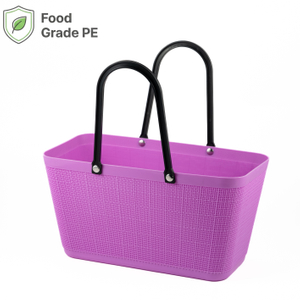 Smooth-Edged PE Hand Basket for Safe & Comfortable Use