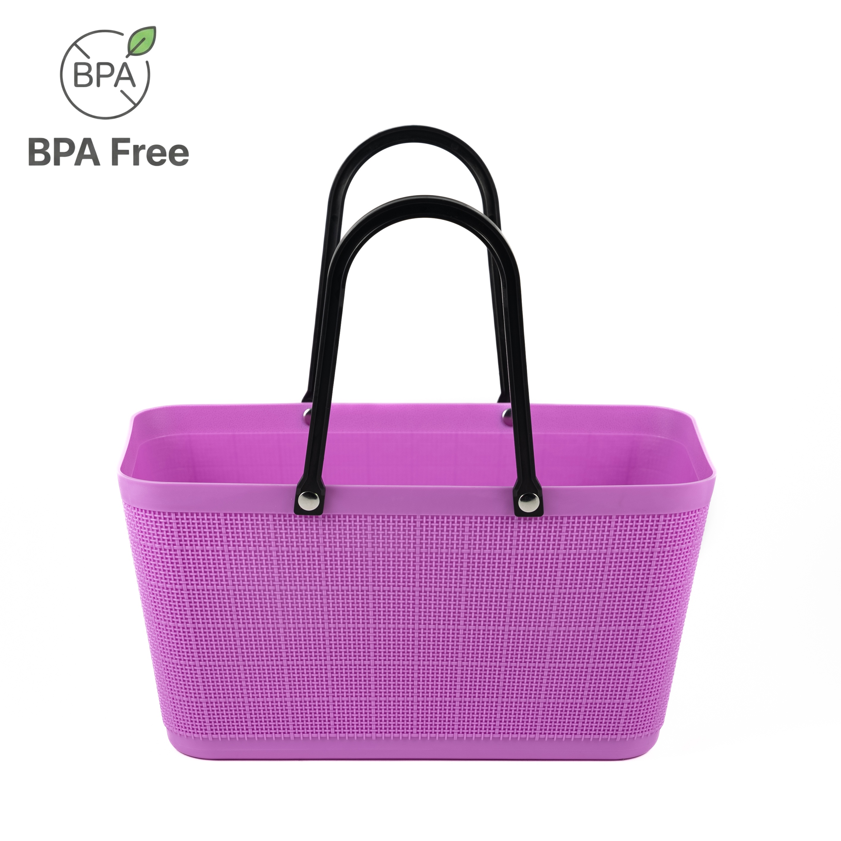 Easy-Clean PE Storage Hand Basket for Home & Office Use