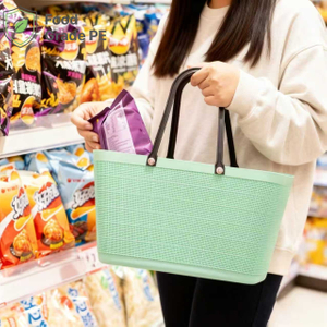 Smooth-Edged PE Hand Basket for Safe & Comfortable Use