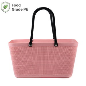 Thickened PE Retail Basket with Stable Base & Strong Handle