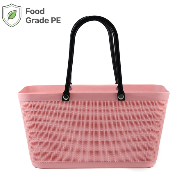 Thickened PE Retail Basket with Stable Base & Strong Handle