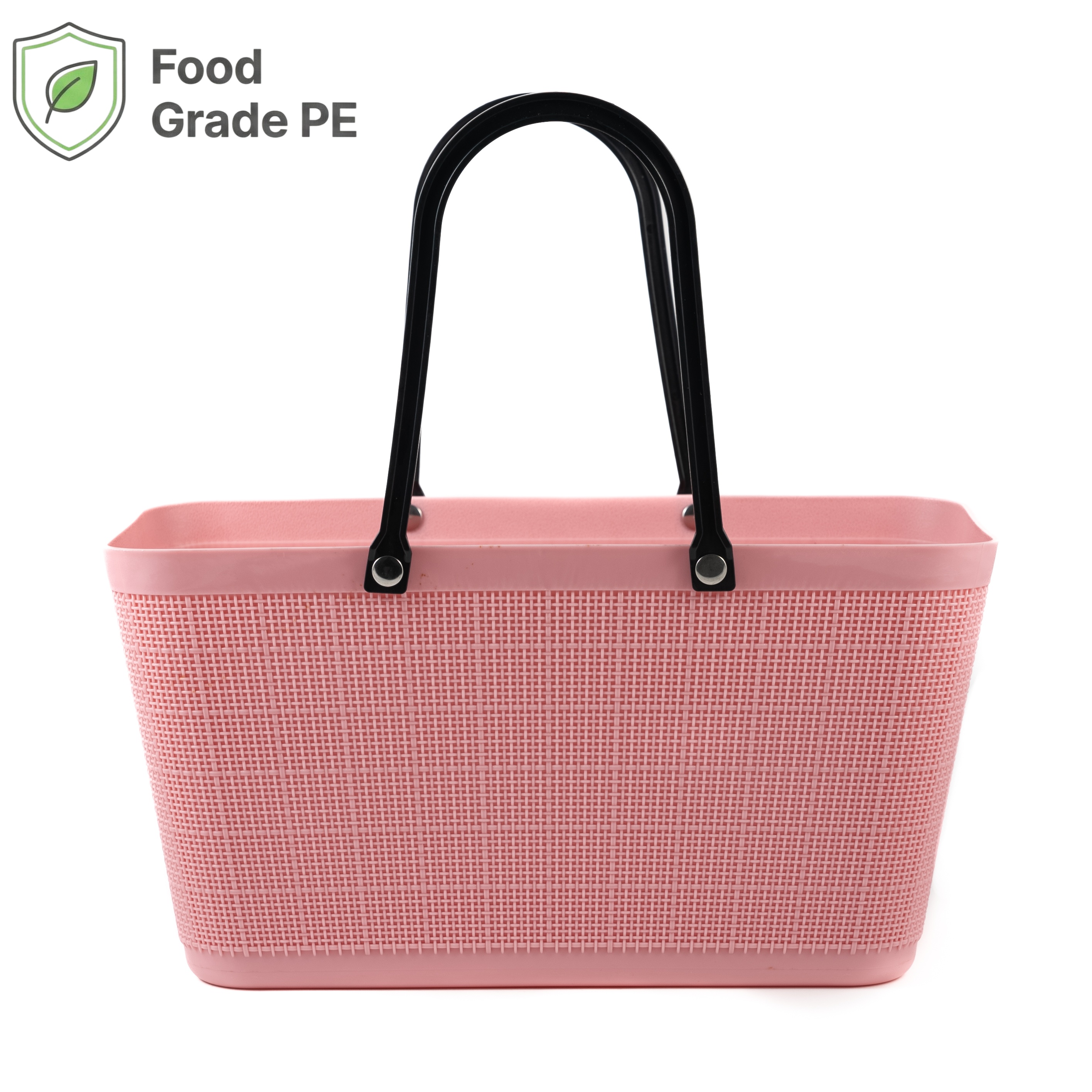 Thickened PE Retail Basket with Stable Base & Strong Handle