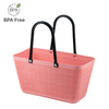 Reinforced PE Hand Basket with Sturdy Carry Handle