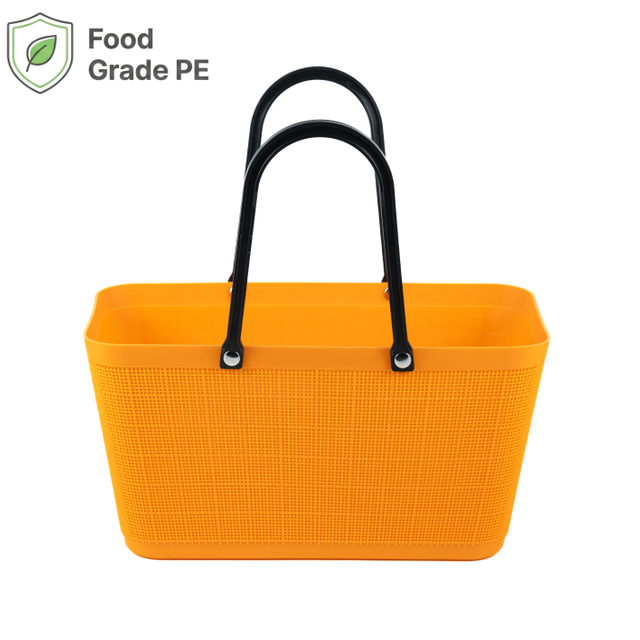 Thickened PE Retail Basket with Stable Base & Strong Handle