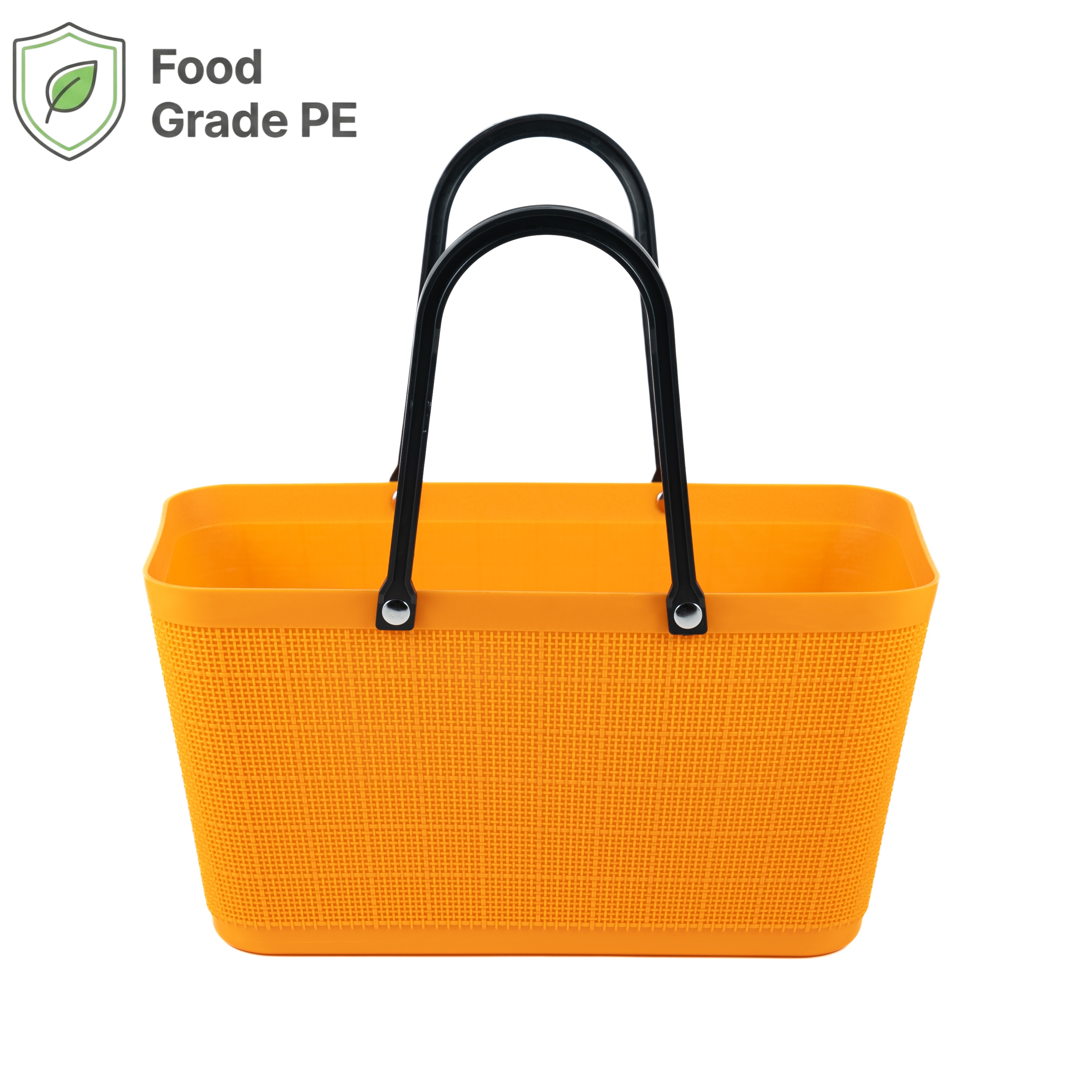 Thickened PE Retail Basket with Stable Base & Strong Handle