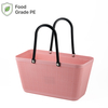 Thickened PE Retail Basket with Stable Base & Strong Handle