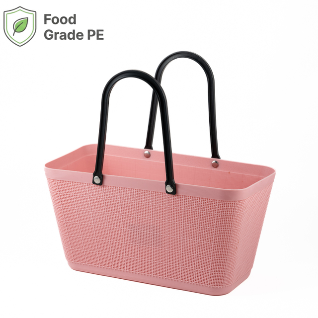 Thickened PE Retail Basket with Stable Base & Strong Handle