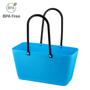 Easy-Clean PE Storage Hand Basket for Home & Office Use