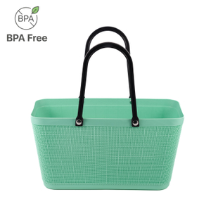 Easy-Clean PE Storage Hand Basket for Home & Office Use