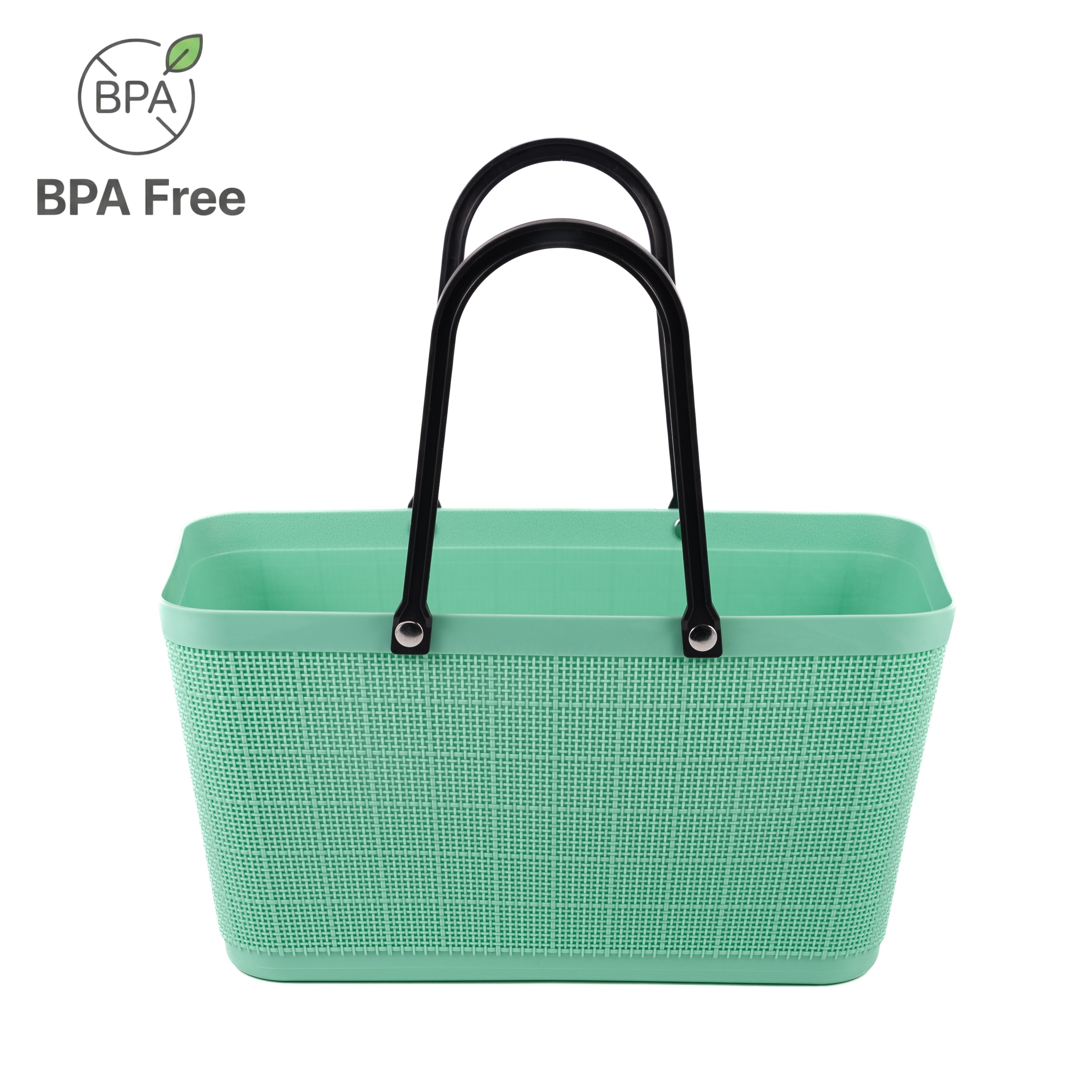 Easy-Clean PE Storage Hand Basket for Home & Office Use